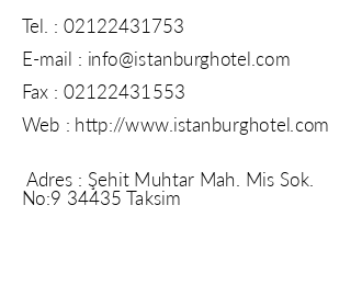 stanburg Efes Hotel iletiim bilgileri